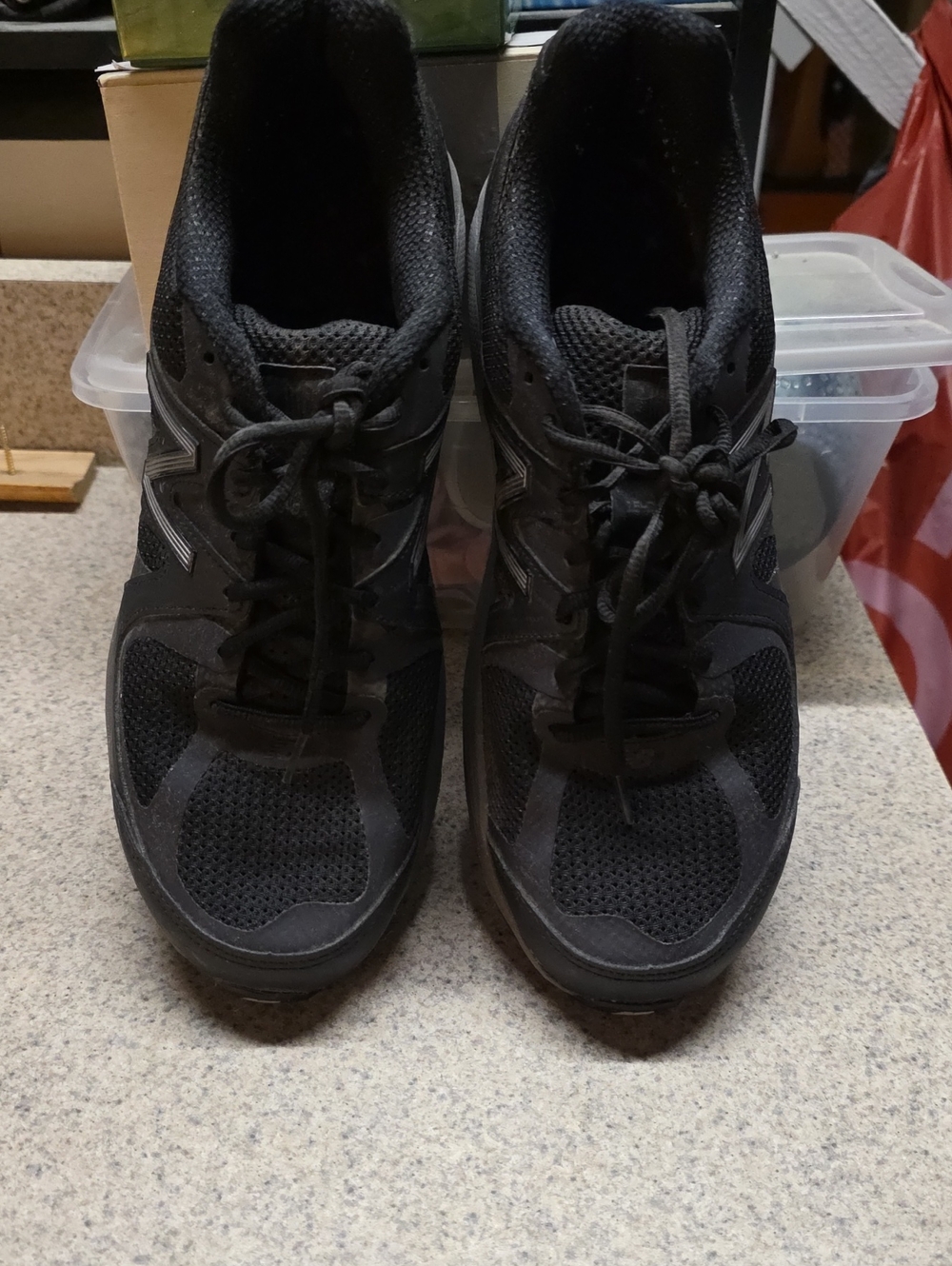 New Balance Women's Black Athletic Mesh Trainers